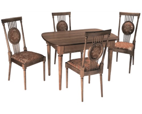 Набор мебели: Стол Цесаревич 1 (1шт) + стул Элегия (4шт)